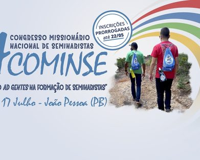 Prorrogadas inscrições para o quarto Congresso Missionário Nacional de Seminaristas (COMINSE)