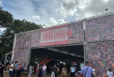 Pastoral Indigenista de Campo Grande (MS) participa do Acampamento Terra Livre 2025, que reúne mais de 9 mil indígenas em Brasília.