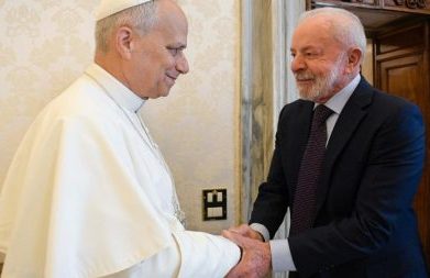 Papa recebe o presidente Luiz Inácio Lula da Silva no Vaticano