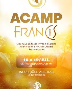 Acamp Francis reunirá Família Franciscana, Juventude Franciscana e frades do Centro-Oeste em experiência de fé e fraternidade
