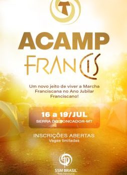 Acamp Francis reunirá Família Franciscana, Juventude Franciscana e frades do Centro-Oeste em experiência de fé e fraternidade