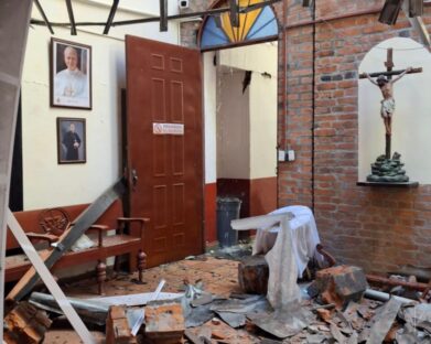 Proximidade e solidariedade com o povo colombiano após o terremoto.