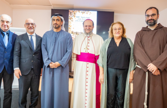 Abu Dhabi, celebrações dos 800 anos da morte de São Francisco são inauguradas por Martinelli